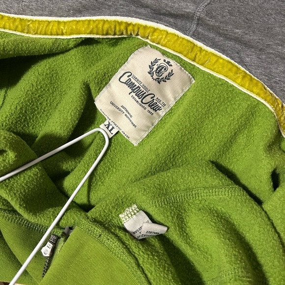 Campus crew Notre Dame Fighting Irish Green Zip-Up Hoodie - Picture 6 of 6